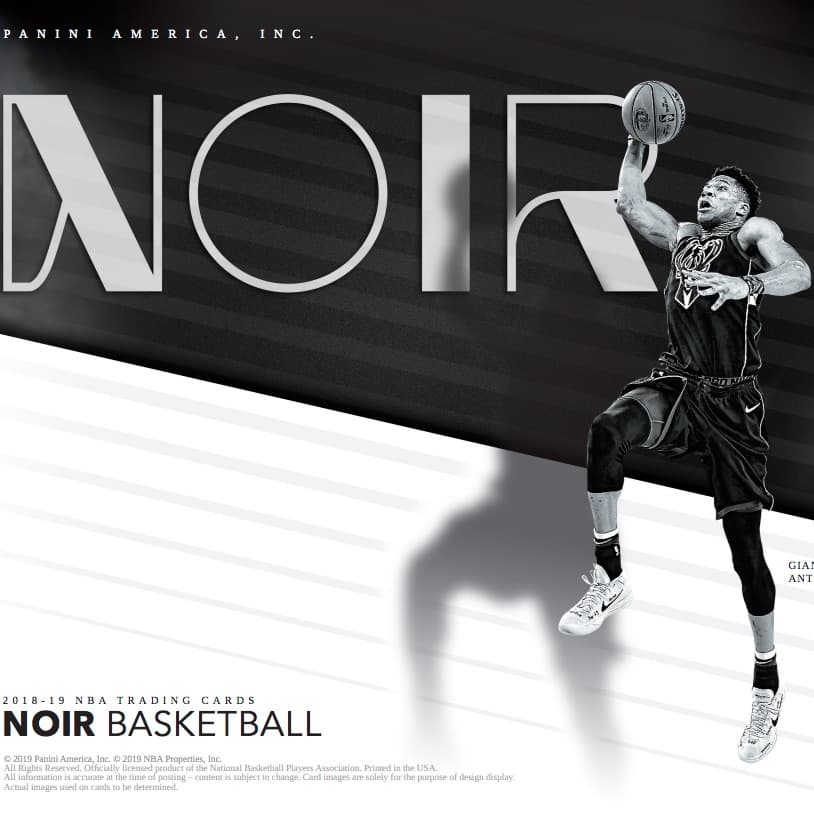 2018-19 Panini Noir Basketball cover