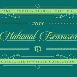 2018 Panini National Treasures Collegiate Football cover