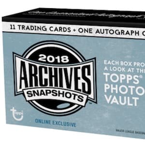 2018 Topps Archives Snapshots Baseball cover