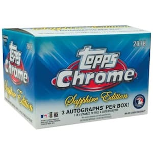 2018 Topps Chrome Sapphire Edition Baseball cover