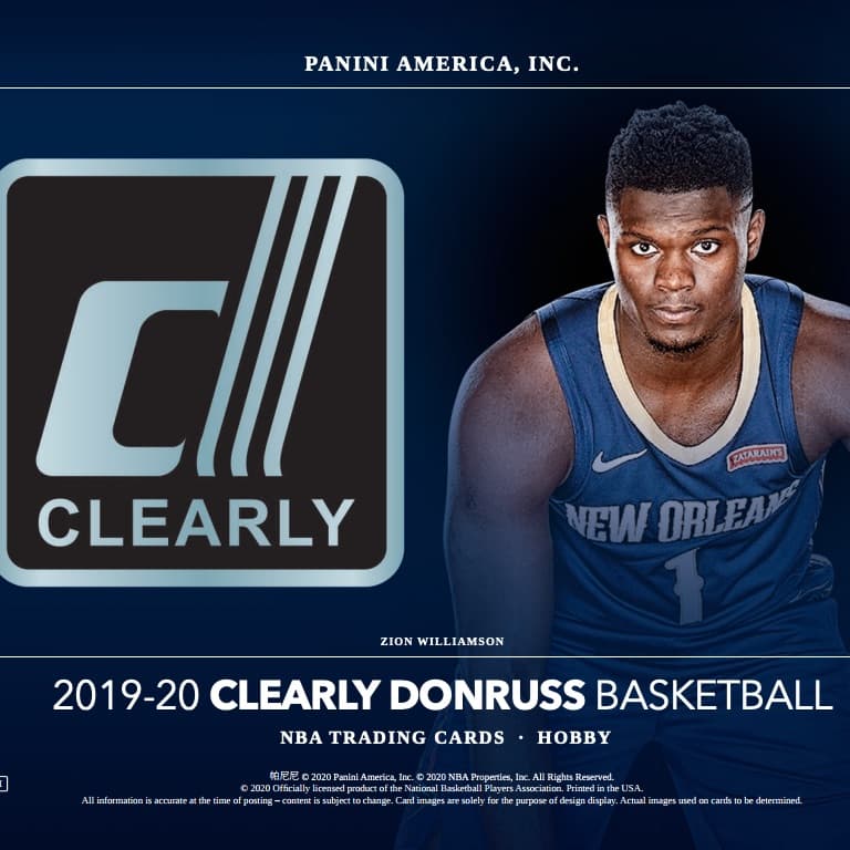 2019-20 Clearly Donruss Basketball cover