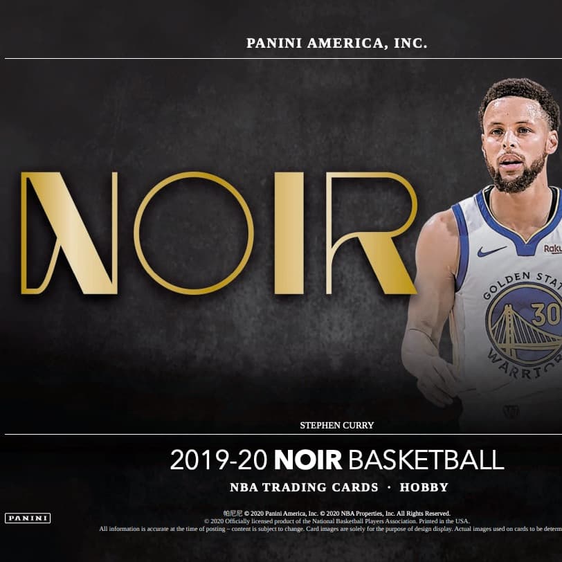 2019-20 Panini Noir Basketball cover