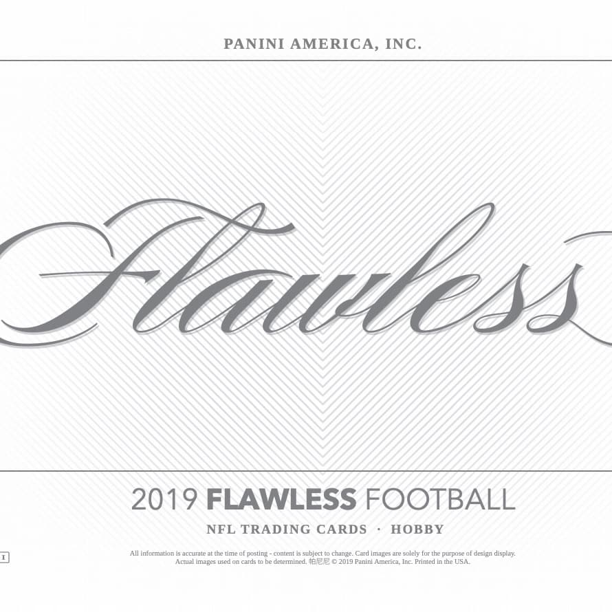 2019 Panini Flawless Football cover