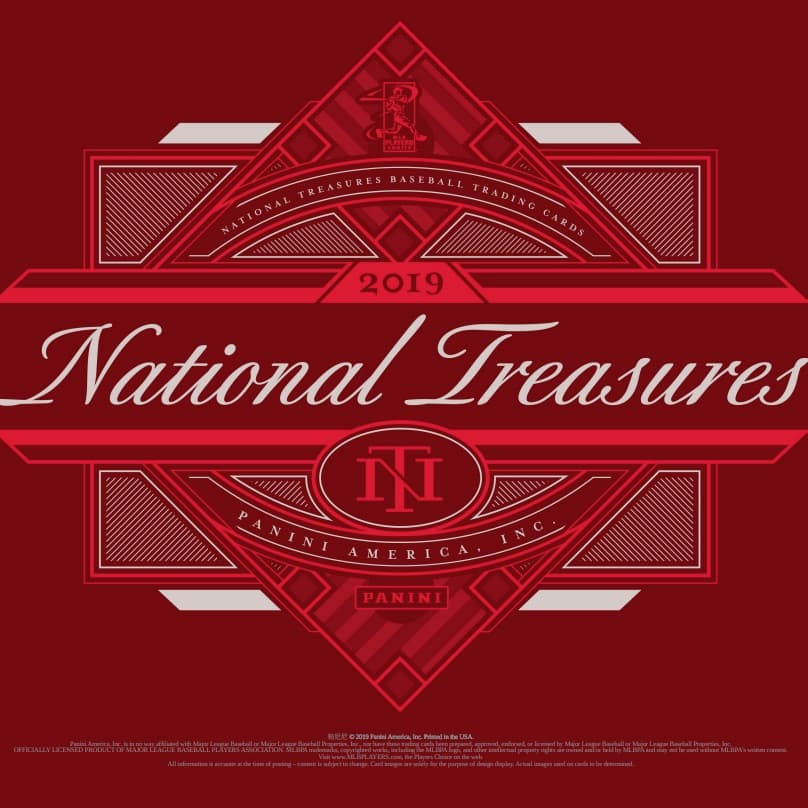 2019 Panini National Treasures Baseball cover