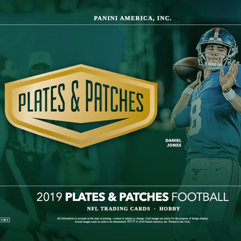 2019 Panini Plates & Patches Football cover