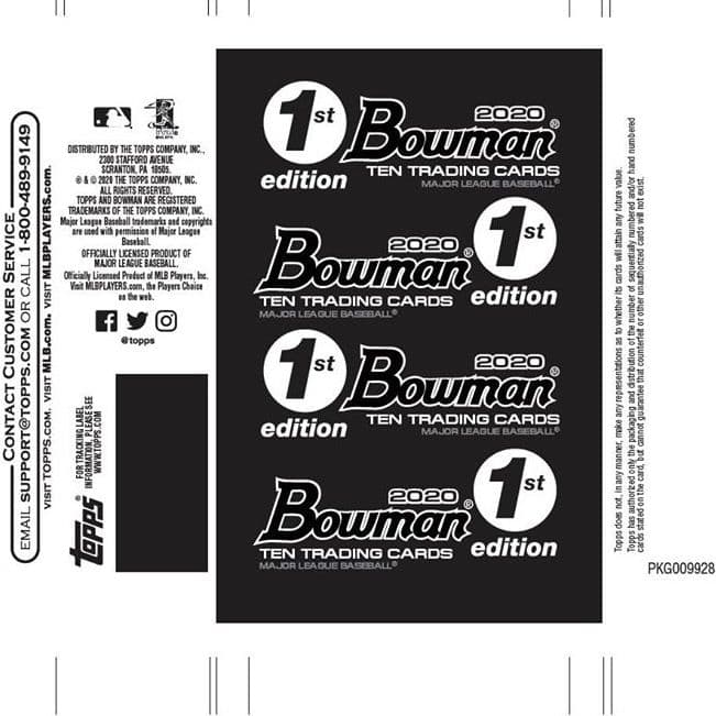 2020 Bowman 1st Edition Baseball cover