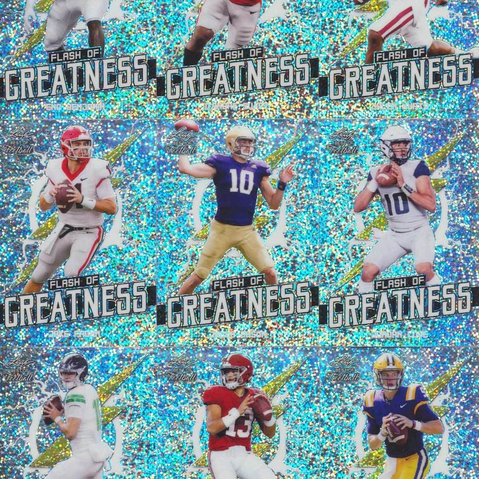 2020 Leaf Flash of Greatness Football cover