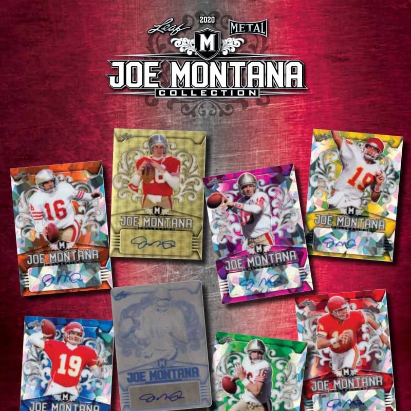 2020 Leaf Metal Joe Montana Collection Football cover