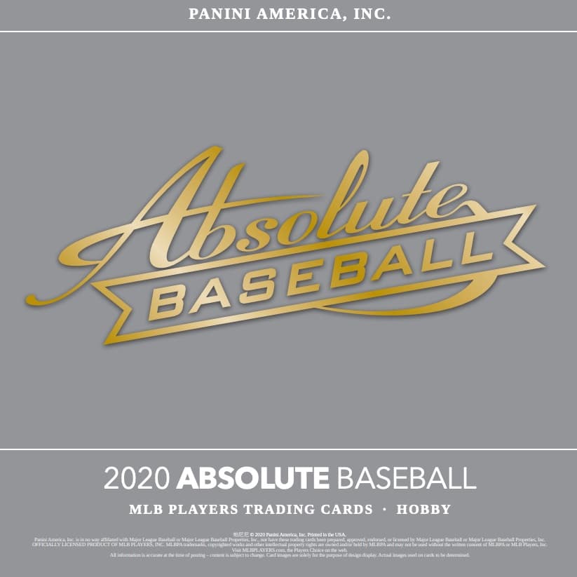 2020 Panini Absolute Baseball cover