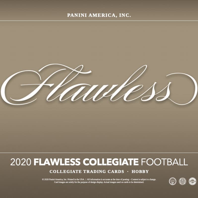 2020 Panini Flawless Collegiate Football cover