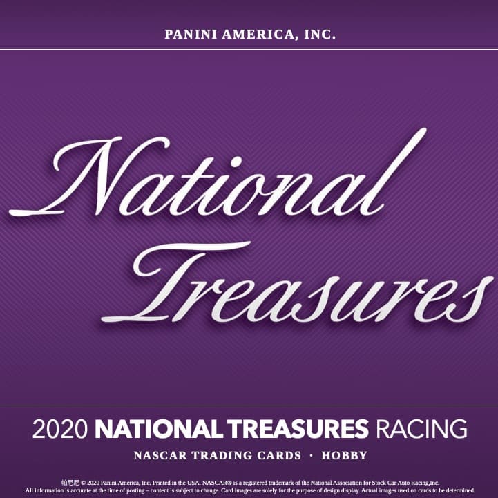 2020 Panini National Treasures Racing NASCAR cover