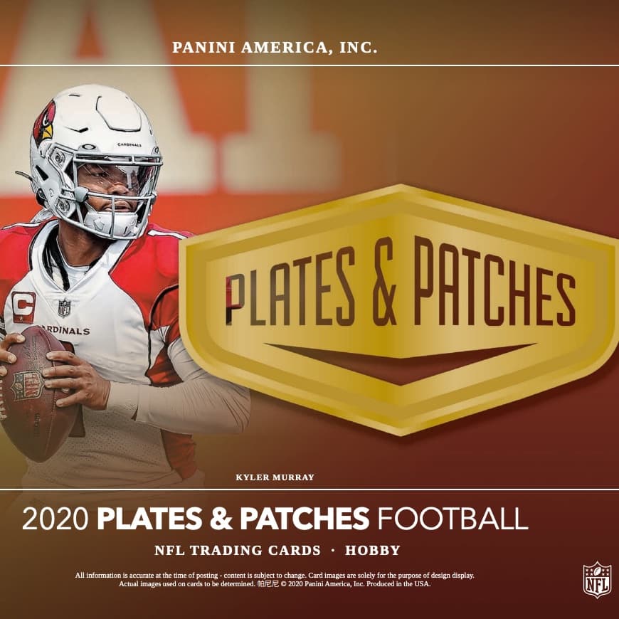 2020 Panini Plates & Patches Football cover