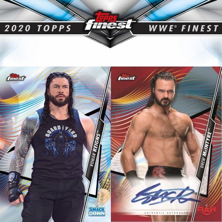 2020 Topps Finest WWE Wrestling cover