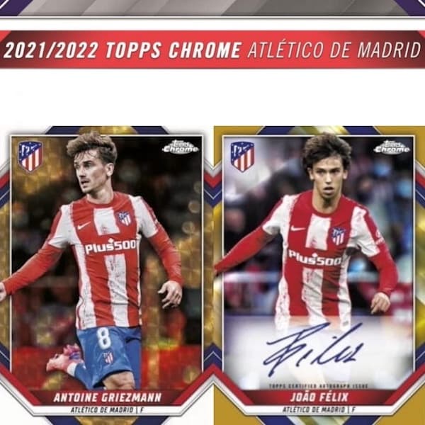 2021-22 Topps Chrome Atletico de Madrid Soccer cover