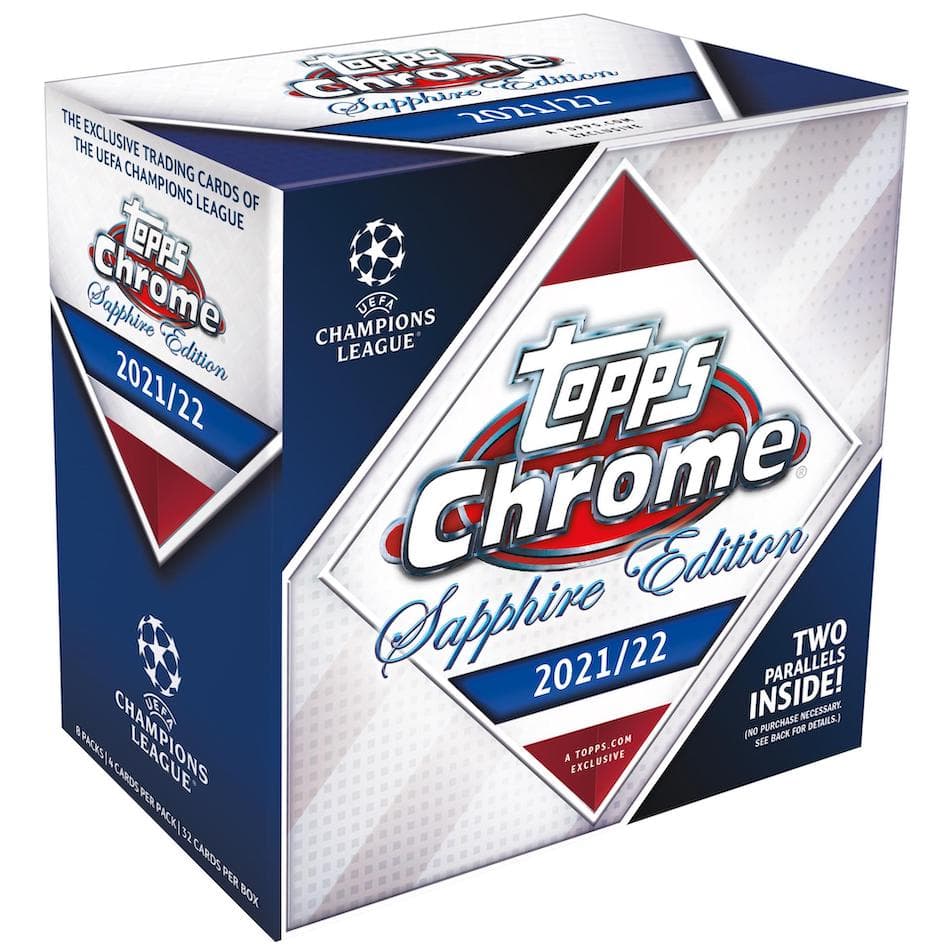 2021-22 Topps Chrome Sapphire Edition UEFA Champions League Soccer cover
