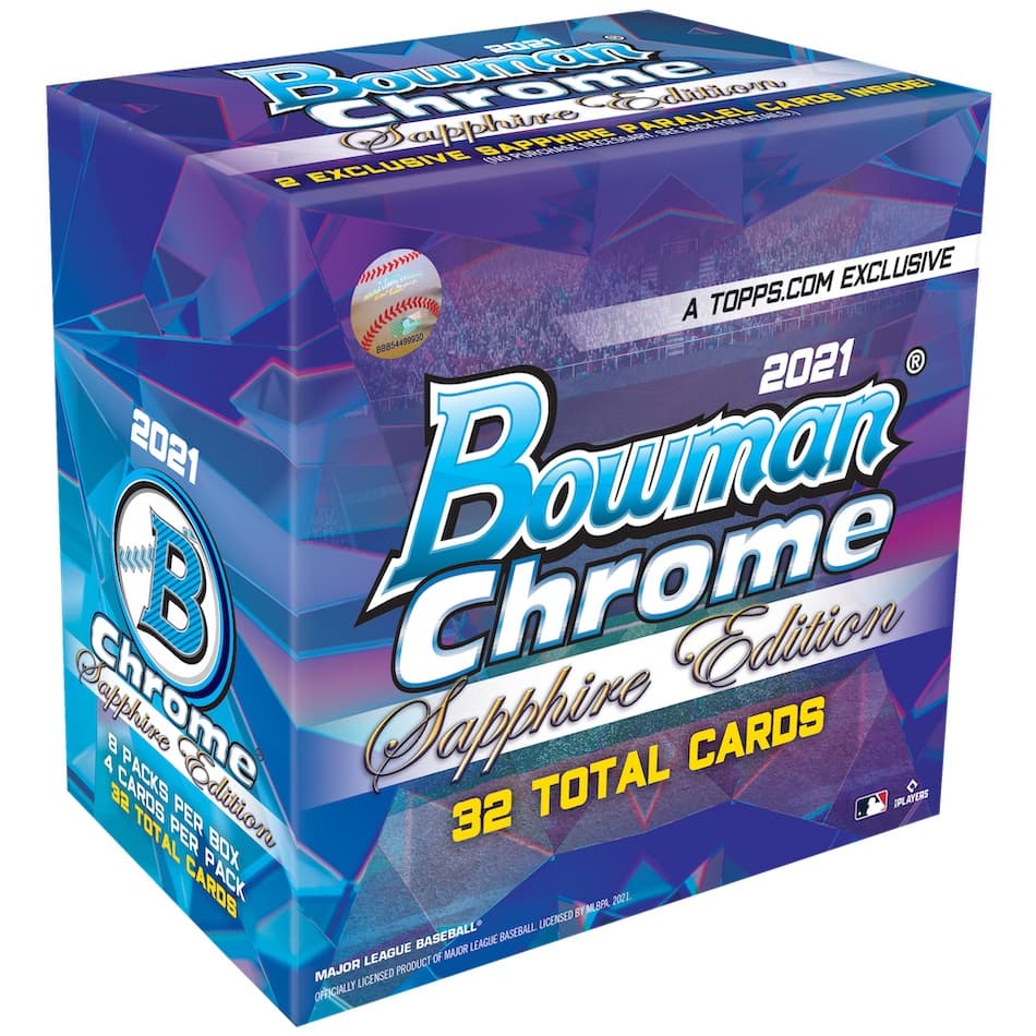2021 Bowman Chrome Sapphire Edition Baseball cover