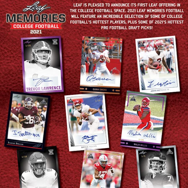 2021 Leaf Memories College Football cover