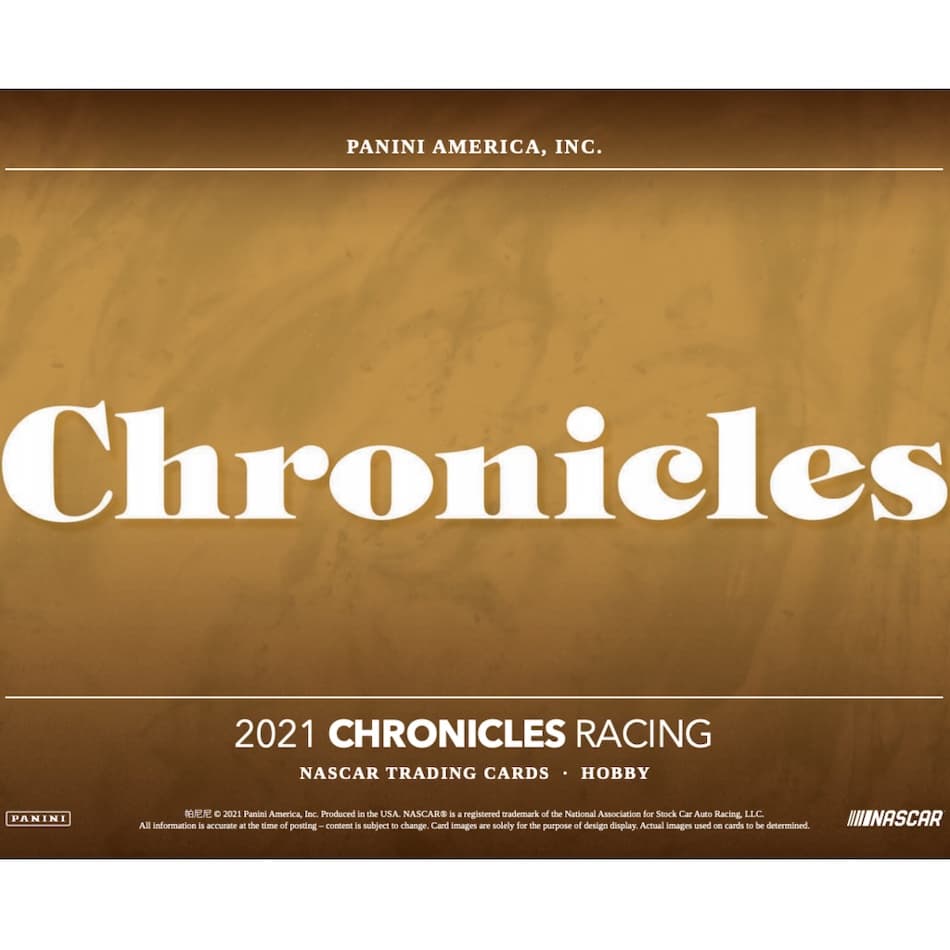 2021 Panini Chronicles Racing NASCAR cover