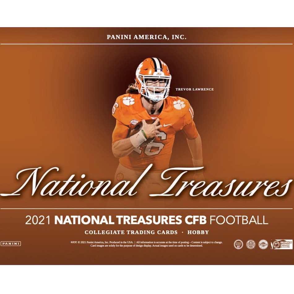 2021 Panini National Treasures Collegiate Football cover