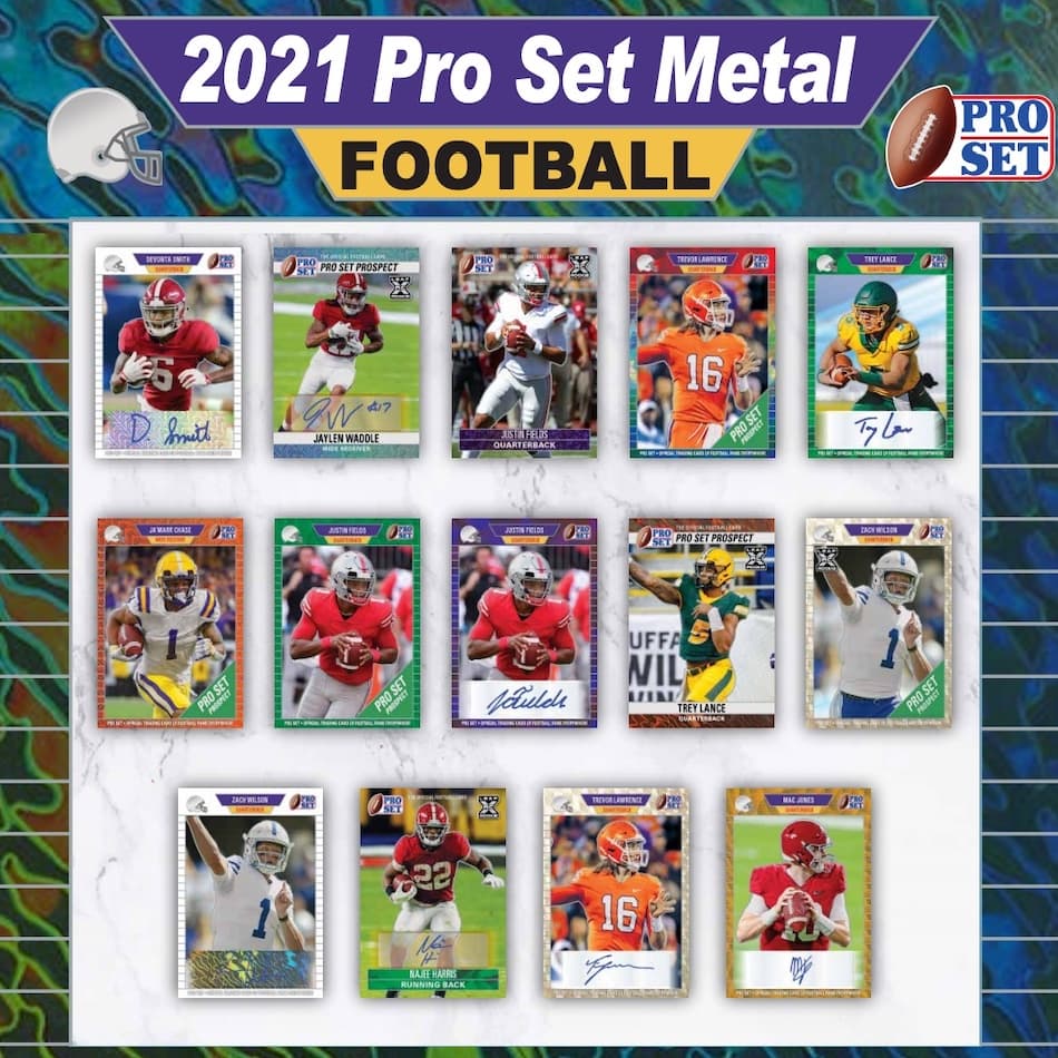 2021 Pro Set Metal Football cover