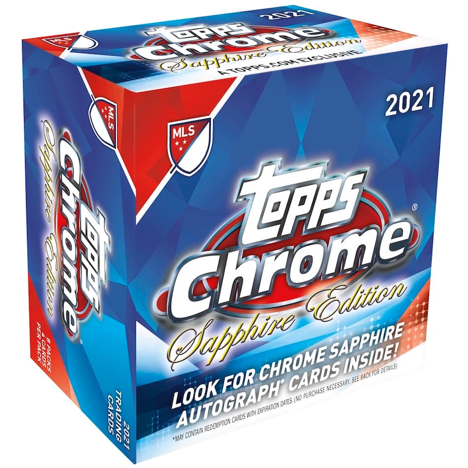 2021 Topps Chrome Sapphire Edition MLS Major League Soccer cover