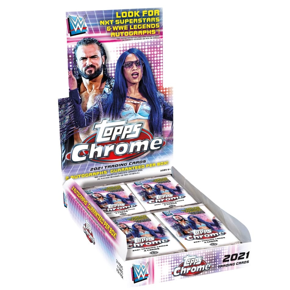 2021 Topps Chrome WWE Wrestling cover