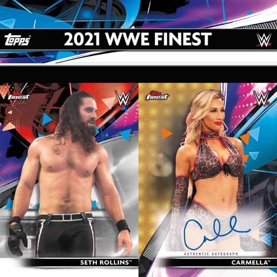 2021 Topps Finest WWE Wrestling cover