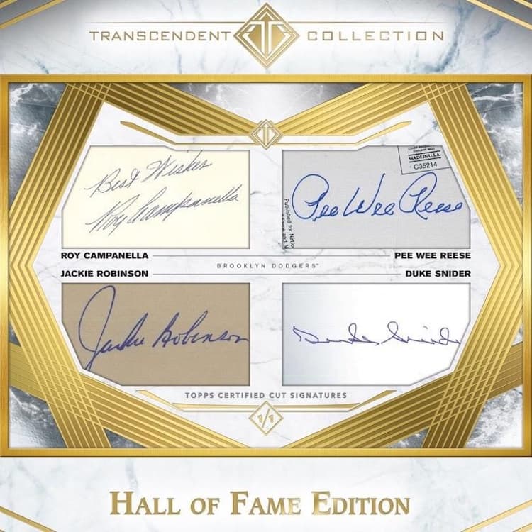 2021 Topps Transcendent Collection Hall of Fame Edition Baseball cover