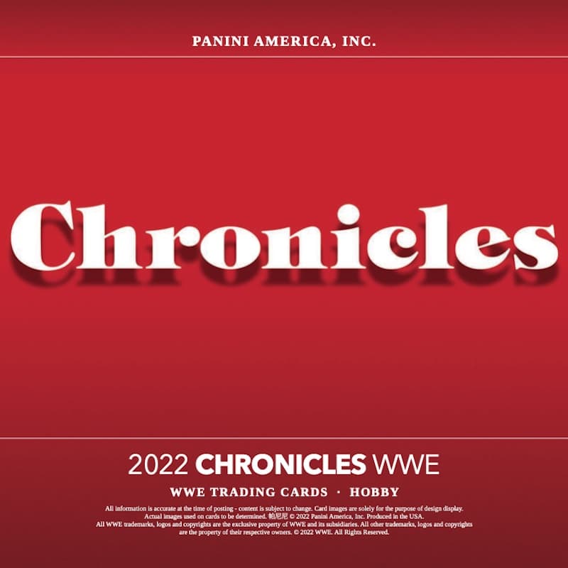 2022 Panini Chronicles WWE Wrestling cover