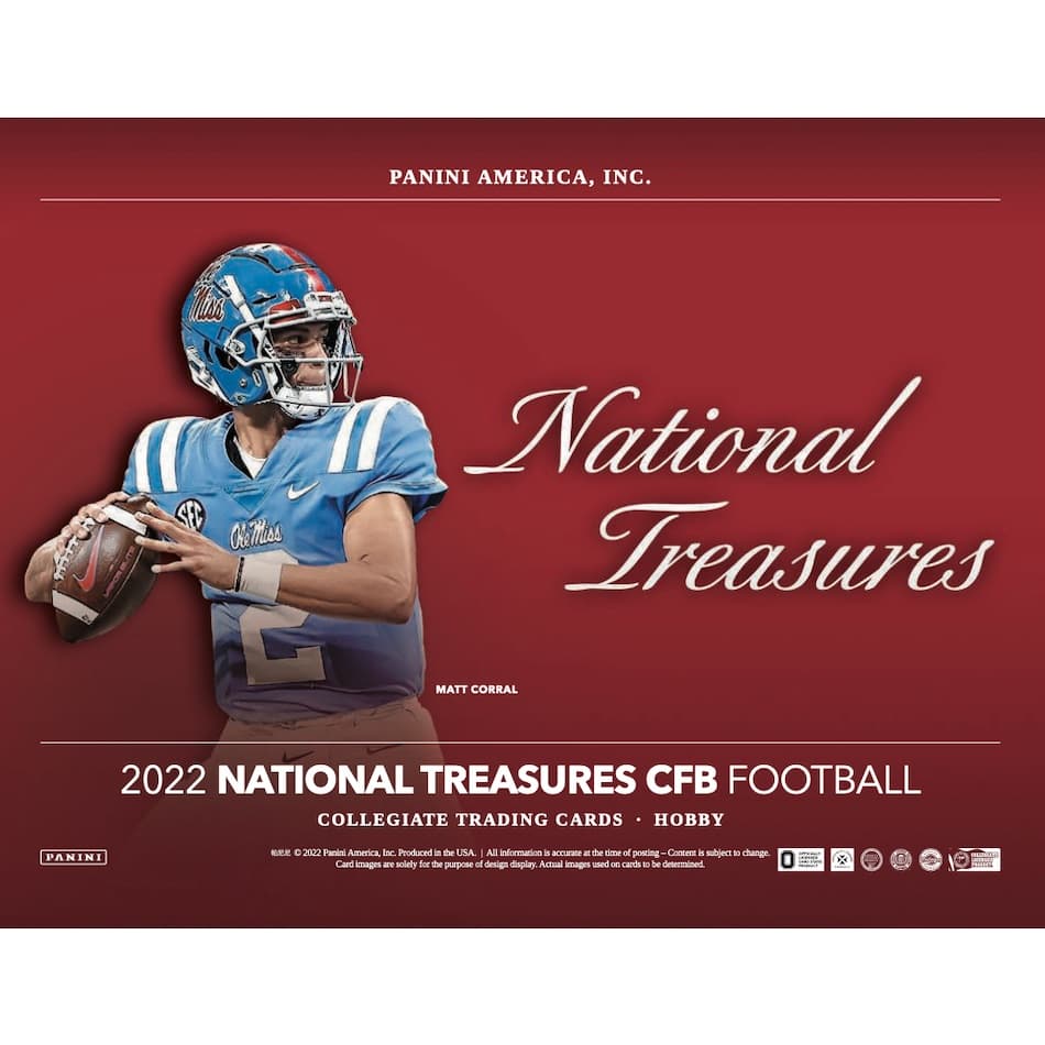 2022 Panini National Treasures Collegiate Football cover
