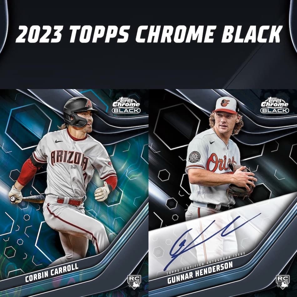 2023 Topps Chrome Black Baseball cover