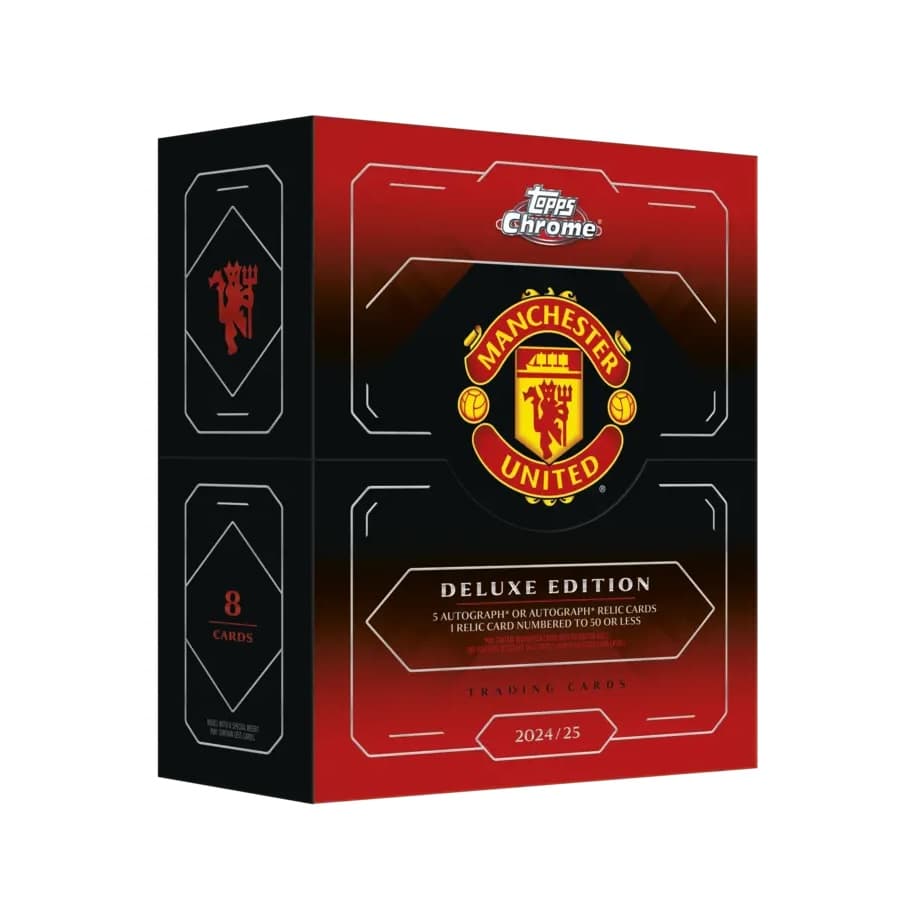 2024-25 Topps Chrome Manchester United Soccer Deluxe cover