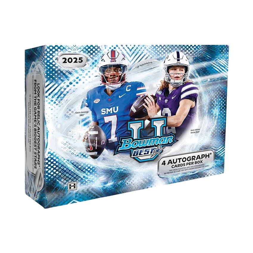 2025 Bowman University Best Football Checklist Guide cover