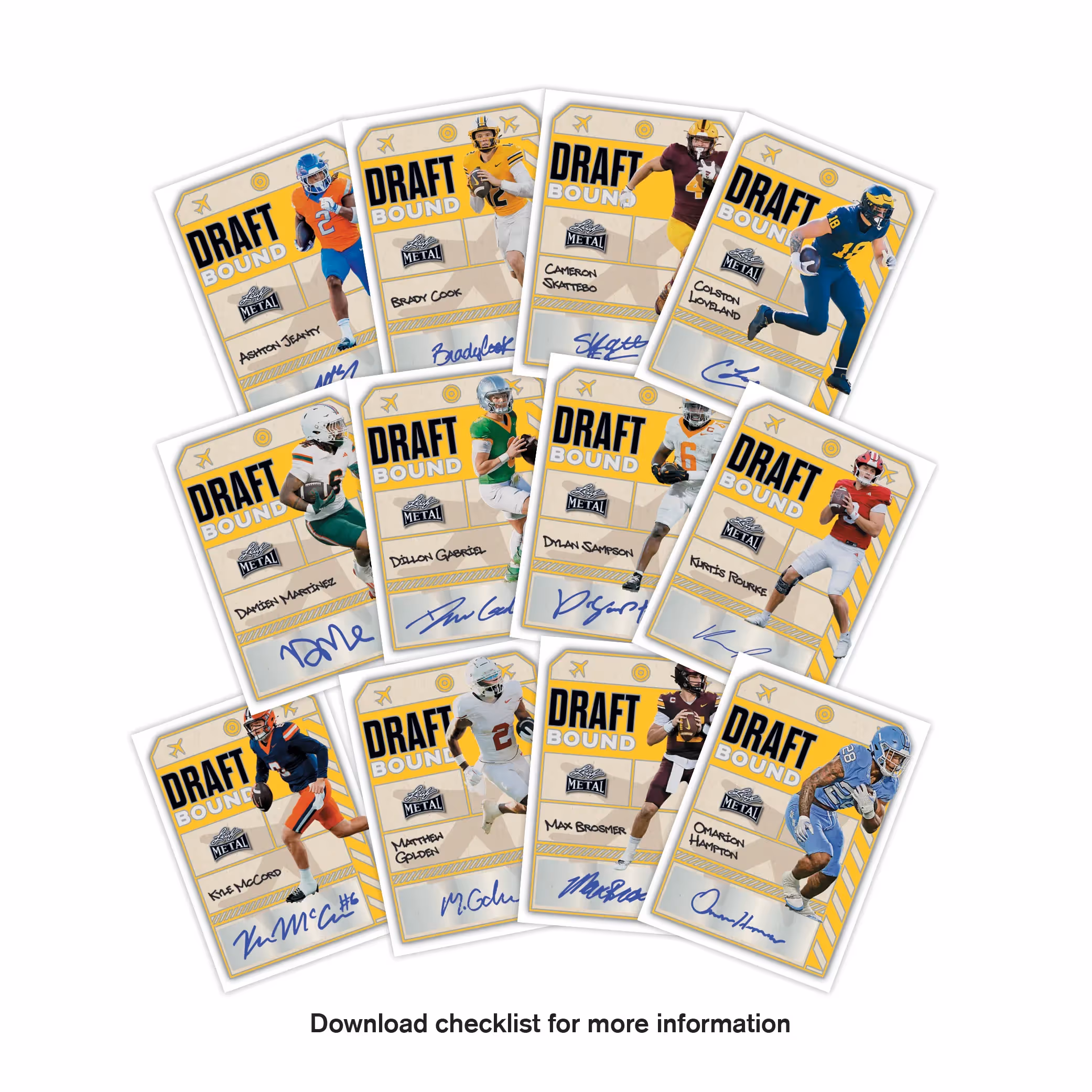 2025 Leaf Metal Draft Bound Football cover