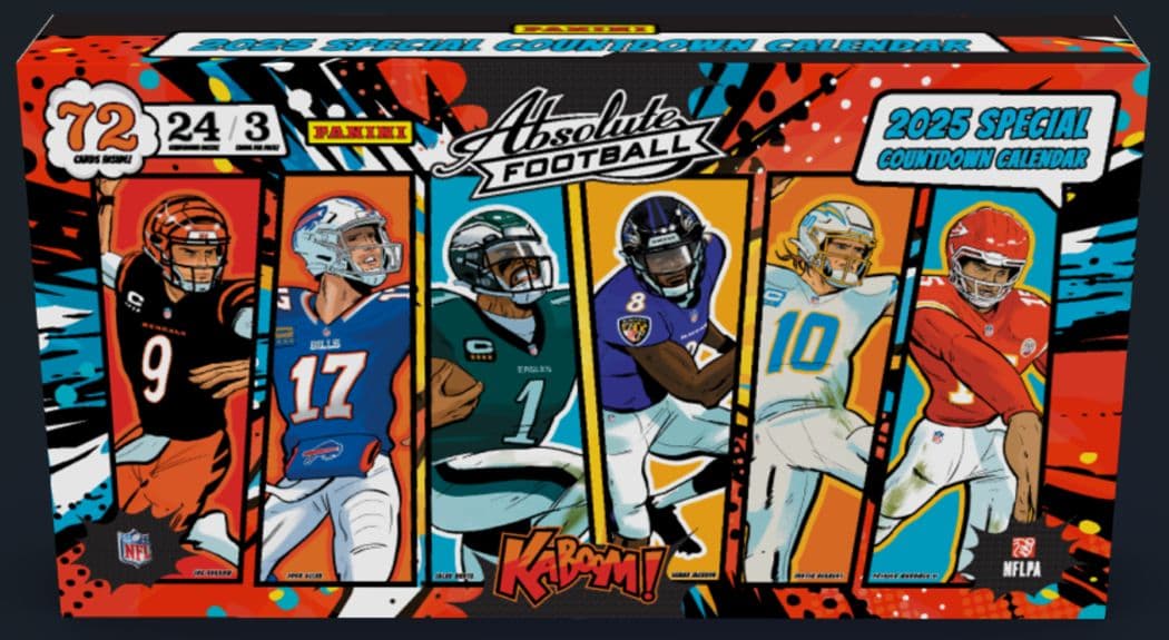 2025 Panini Absolute Football Countdown Calendars cover