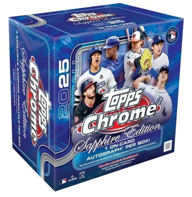 2025 Topps Chrome Baseball Sapphire Edition cover
