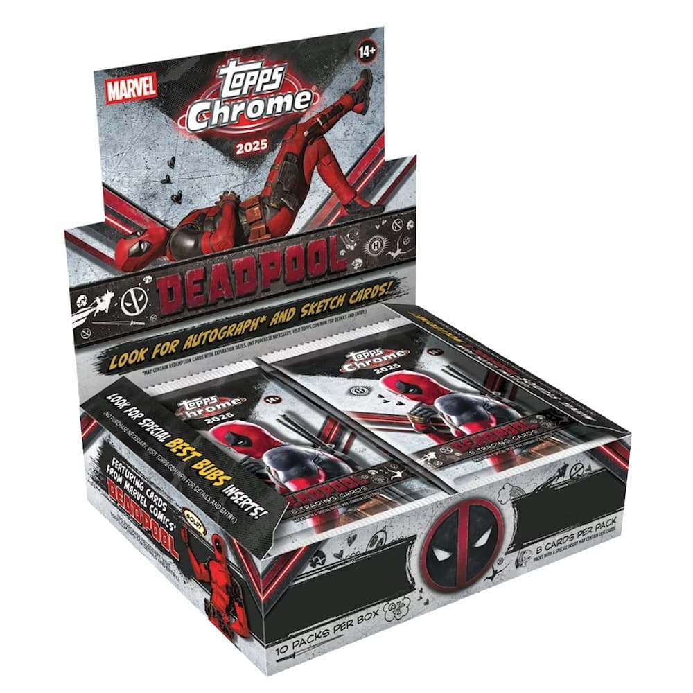 2025 Topps Chrome Deadpool cover