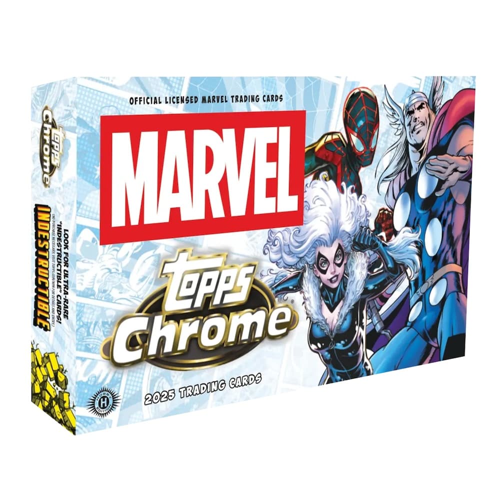 2025 Topps Chrome Marvel Comics cover
