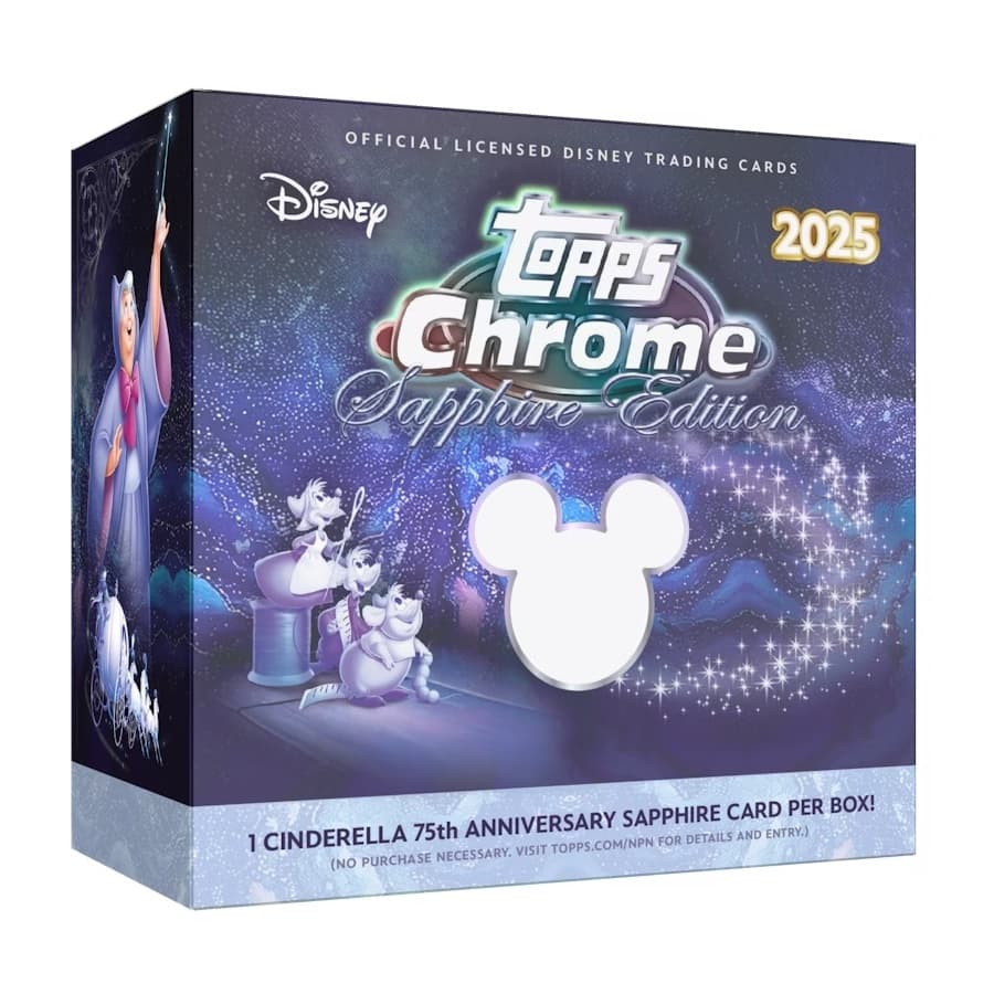 2025 Topps Chrome Sapphire Disney cover