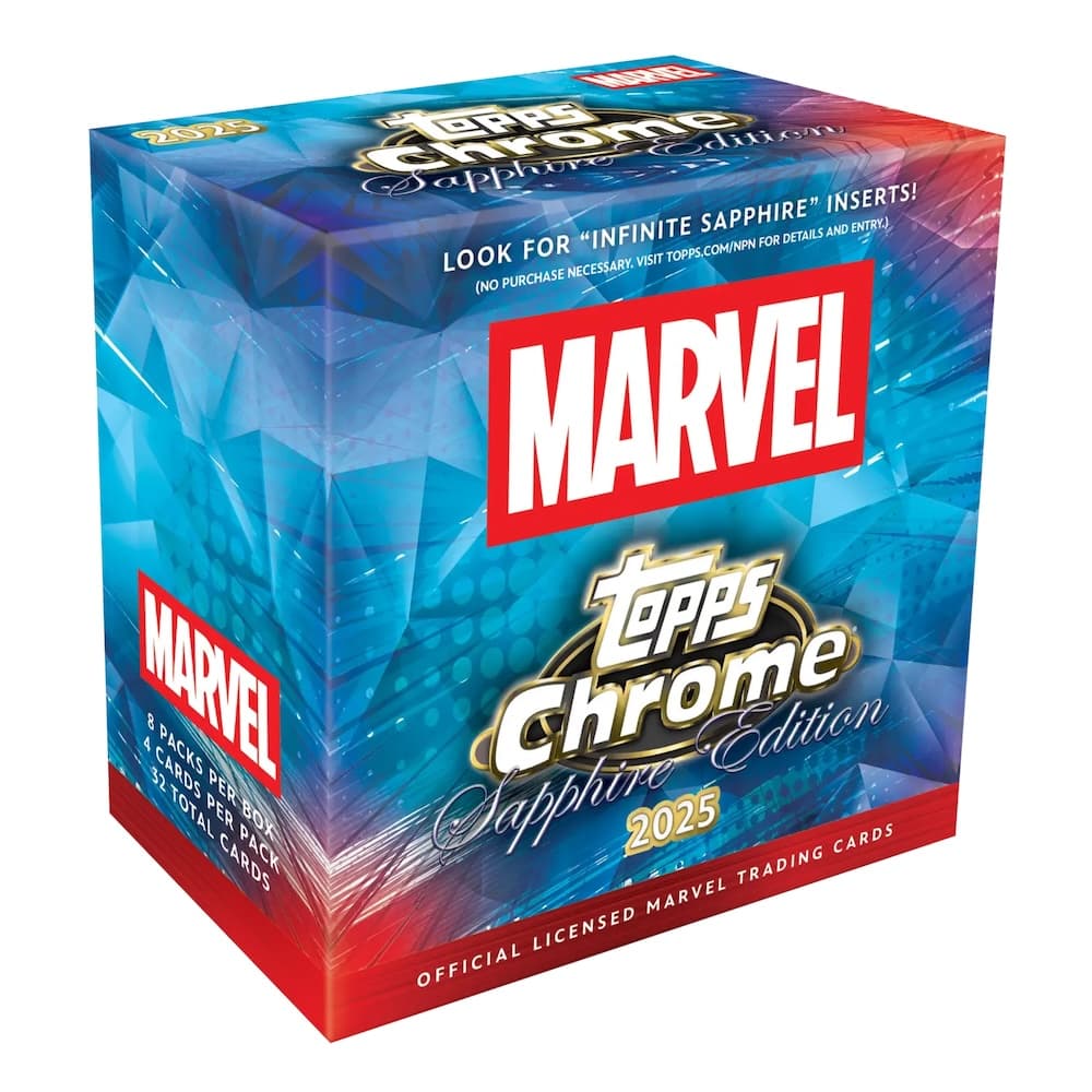2025 Topps Chrome Sapphire Marvel Comics cover