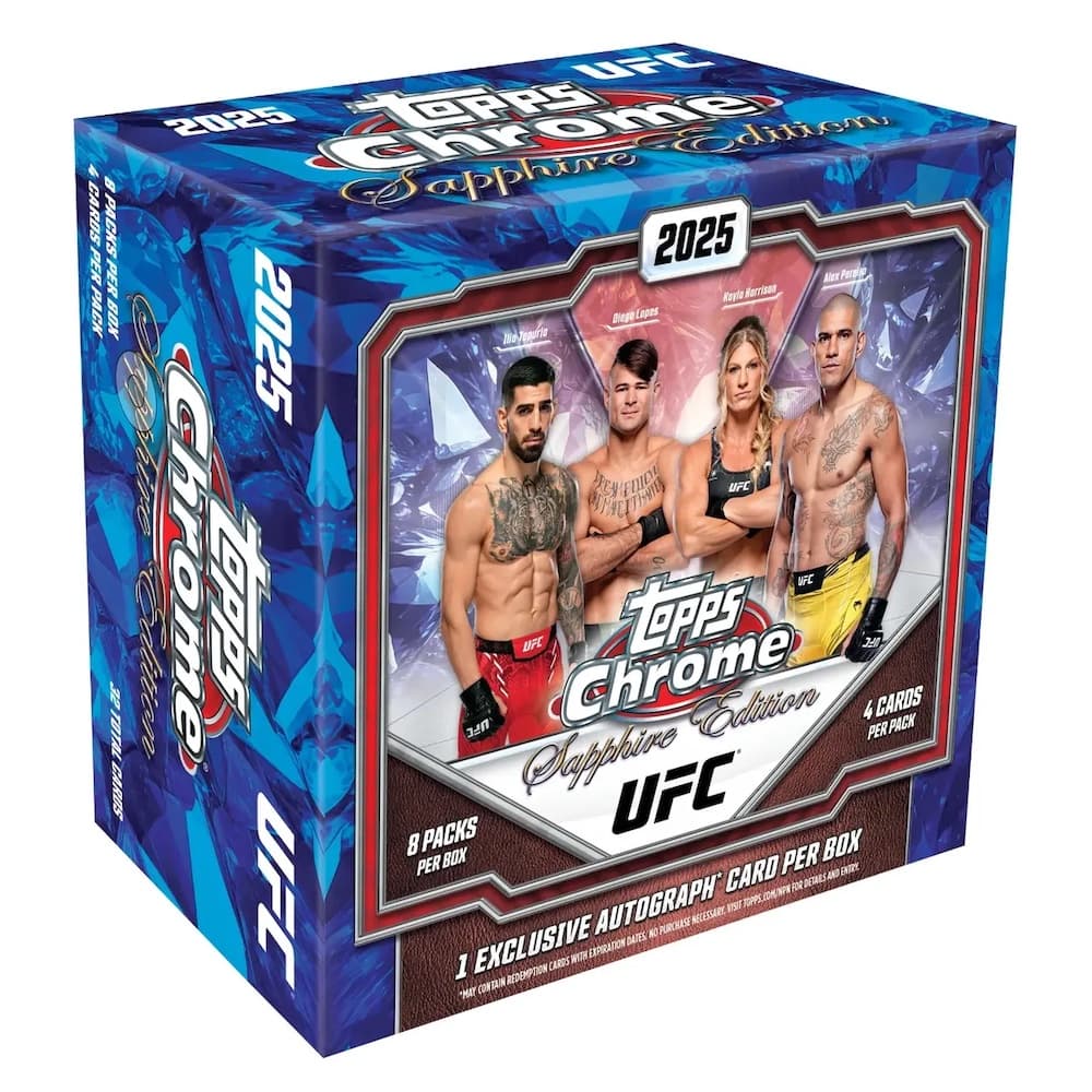 2025 Topps Chrome Sapphire UFC cover