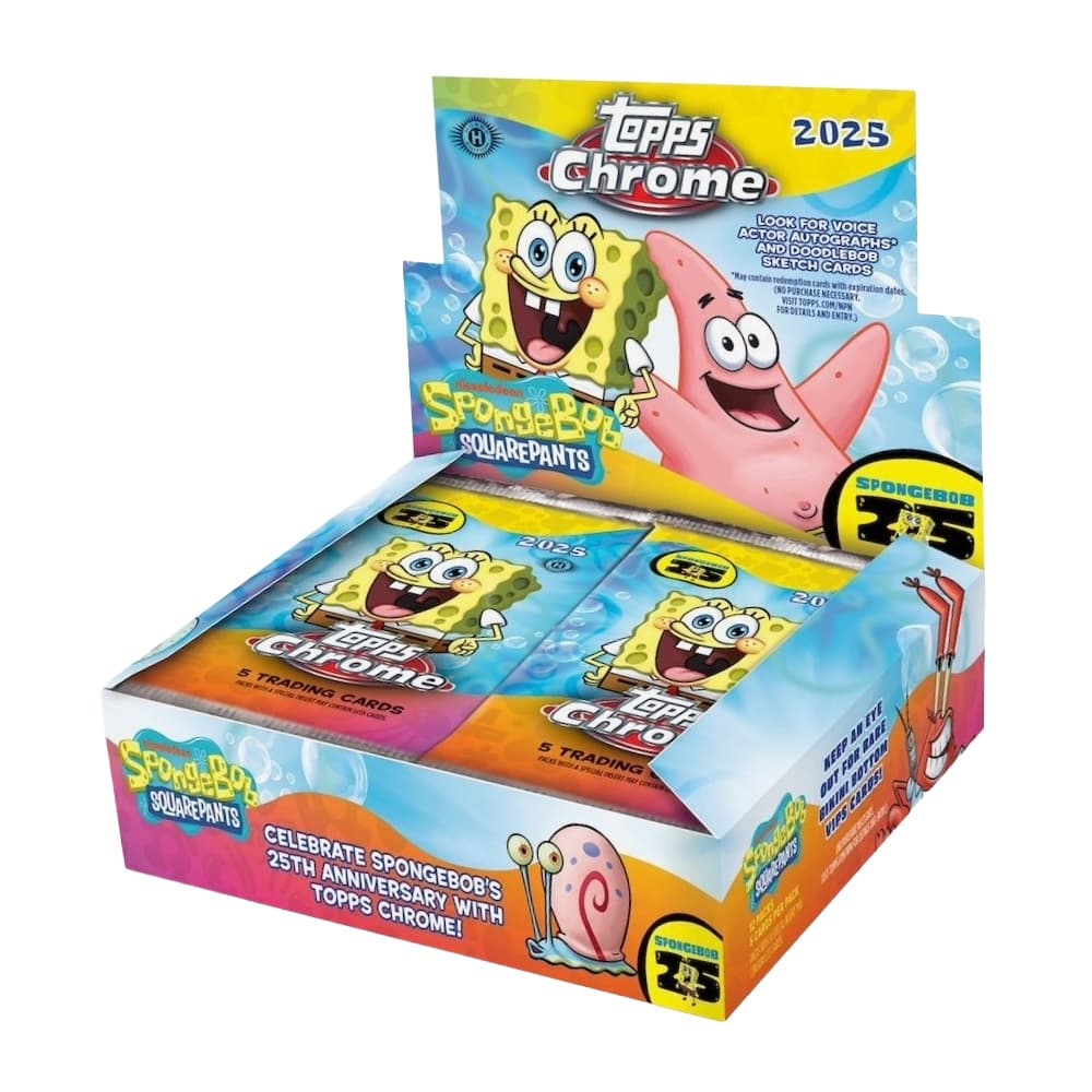 2025 Topps Chrome SpongeBob SquarePants 25th cover