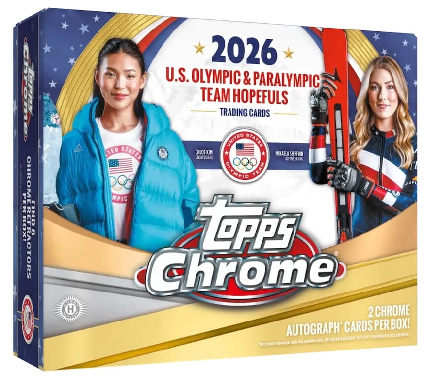 2026 Topps Chrome U.S. Winter Olympics cover