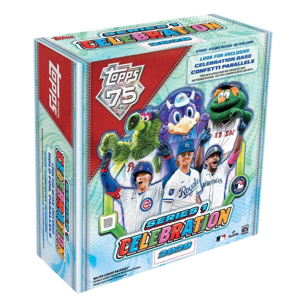 2026 Topps Series 1 Celebration Mega Box Baseball cover